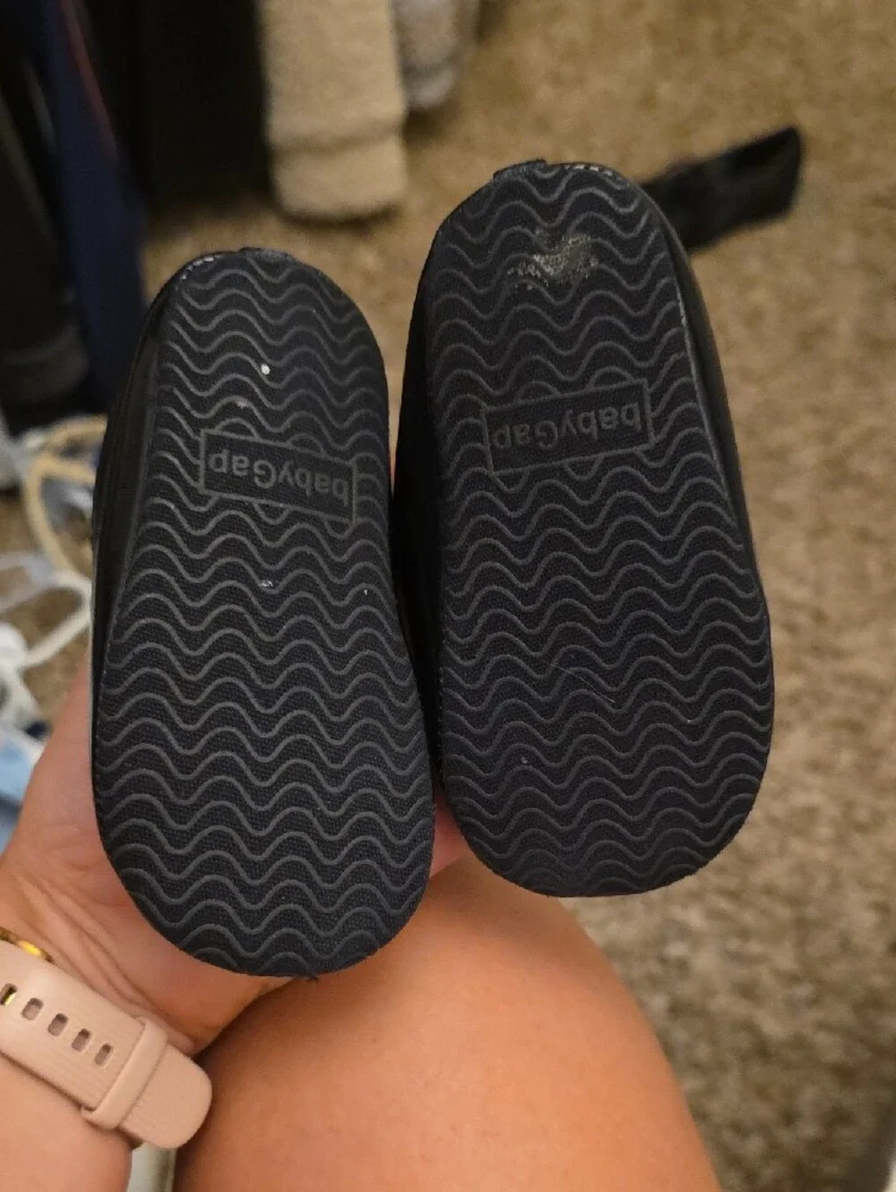 GAP Toddler Black Mary Jane Shoes with Ankle Strap